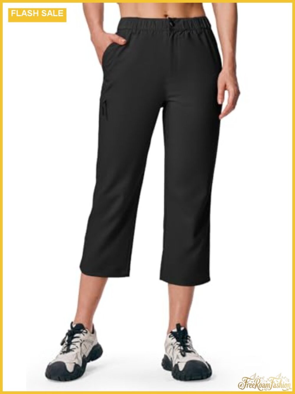 Women's Capris Pants Quick Dry Lightweight Hiking Casual Stretch